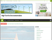 Tablet Screenshot of greentechgazette.com